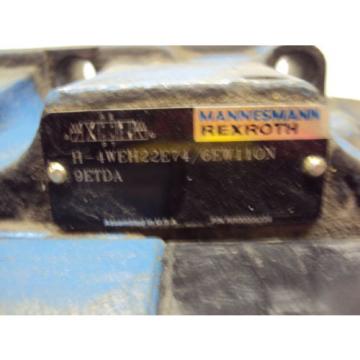 MANNESMANN Singapore USA REXROTH VALVE H-4WEH22E74/6EW110N 9E TDA  USED