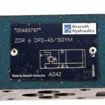 REXROTH Canada Australia ZDR-6-DP2-43/150YM HYDRAULIC VALVE 00483787, ZDR6DP243/150YM