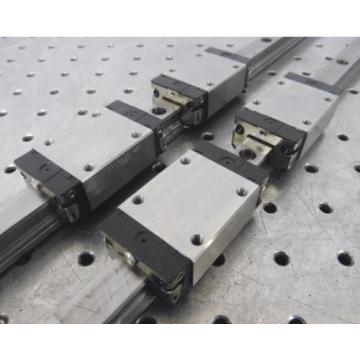 C138462 Korea Japan Lot 2 Rexroth 870mm Linear Slide Rails (4) Bearing Blocks R162219420 483