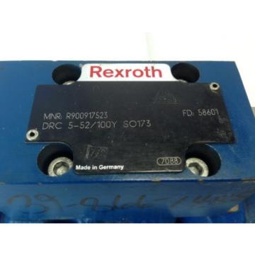 NEW Australia France REXROTH MNR R900917523 DRC-5-52/110Y SO173 HYDRAULIC DIRECTIONAL VALVE  DJ