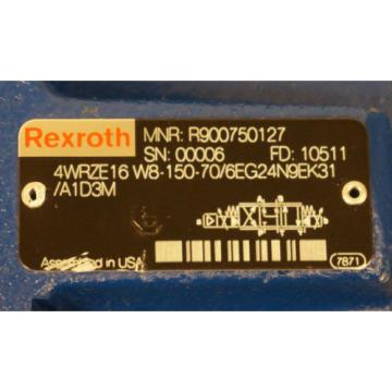 NEW Singapore France REXROTH 4WRZE16W8-150-70/6EG24N9EK31/A1D3M VALVE R900750127