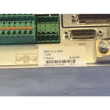 REFURBBED Singapore France REXROTH SERVO DRIVE DKC11.3-040-7-FW PN 279433 FWA-EC0DR3-SMT-02VRS-MS