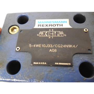 REXROTH Korea Italy 5-4WE10J33/CG24N9K4/A08 HYDRAULIC VALVE RR00009279 *NEW NO BOX*