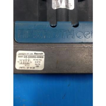 REXROTH USA Canada GS-020052-00909 SOLENOID VALVE 24VDC NEW NO BOX U4