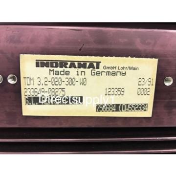 Indramat France Canada Rexroth TDM 3.2-020-300-W0 AC Servo Controller Drive