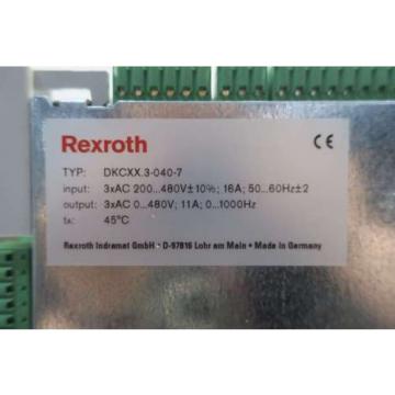 NEW Russia Singapore REXROTH INDRAMAT DKC06.3-040-7-FW 16A 0-480V-AC SERVO DRIVE D550389