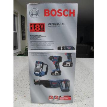 Bosch CLPK495-181 **** 4-Tool 18-Volt Lithium Ion Cordless Combo Kit