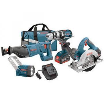 BOSCH CLPK402-181 18-Volt Lithium-Ion 4-Tool Cordless Combo Kit