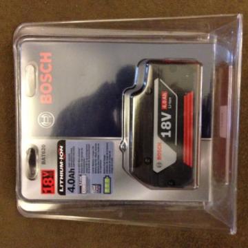 New Bosch BAT620 18V 18 Volt 4.0Ah Lithium Ion Battery FatPack Li-ion NIB