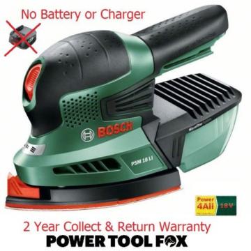 new Bosch PSM18Li (BARE TOOL) Cordless 18v Sander 06033A1301 3165140571975 *B