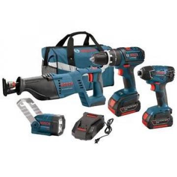 Bosch 18V Cordless Lithium-Ion 4-Tool Combo Kit CLPK431-181 -Brand New MSRP $650