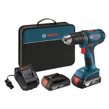 Bosch DDB181-02 18-Volt Lithium-Ion 1/2-Inch Compact Tough Drill/Driver Kit w...