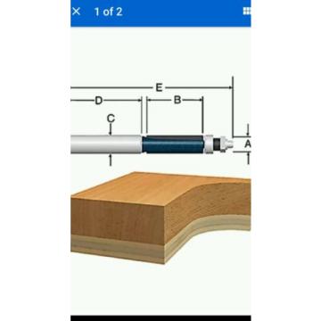 Bosch 85601MC - 1/2 In. Double Flute Template Trimming Router Bit