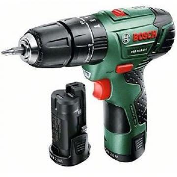 Bosch PSB 10.8 Li-2 Trapano Avvitatore-Battente, 2 Batterie al Litio