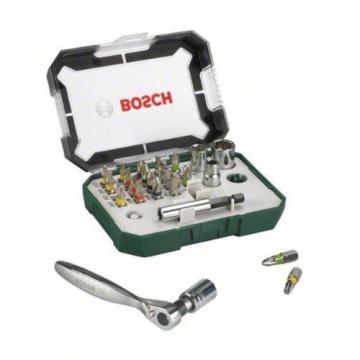 Bosch Screwdriver Bit and Ratchet Set 26 Pieces NEW