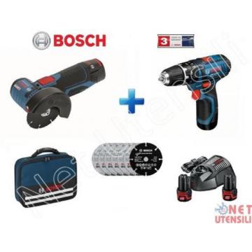 BOSCH GSB + GWS 10,8 V-CE AMOLADORA + DESTORNILLADOR A BATERÍA CO PERCUSIÓN