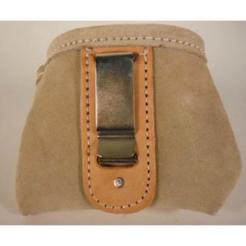 BOSCH  Heavy Duty Beige Suede Leather Nail &amp; Small Tools Pouch BO-039-CN