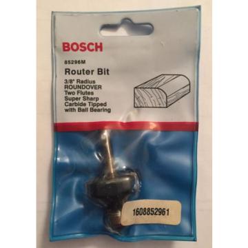 NEW BOSCH 3/8&#034; RADIUS ROUNDOVER 2 FLUTES CARBIDE TIPPED ROUTER BIT 85296M USA