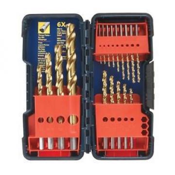 Bosch 18-Piece Titanium Coating Twist Drill Bit Set w/ Plastic Case Hand Tool NE