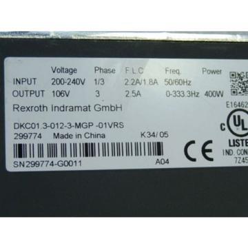 Rexroth Russia Germany Ecodrive DKC 01.3-012-3-MGP-01VRS