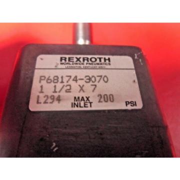 Rexroth France Germany P68174-3070, Pneumatic Cylinder, 1-1/2 x 7, L294, 200 PSI