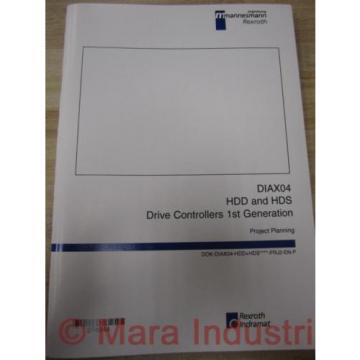 Rexroth Australia Dutch 274944 Manual DIAX04 HDD And HDS (Pack of 3)