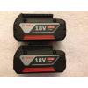 2 New Bosch BAT620 18V 18 Volt 4.0Ah Lithium Ion Batteries FatPack Li-ion