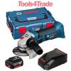 Bosch 18v GWS18 V-LI Cordless Angle Grinder + 1 x 4.0Ah Battery + Charger #1 small image