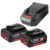 Bosch 18v 2x Battery 1x Charger 18V-LI 3.0Ah Starter Kit F005XR0131 Professional