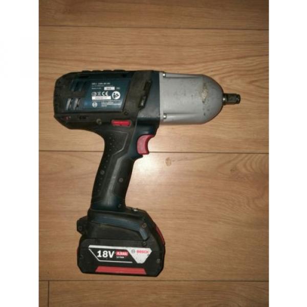 Bosch GDS 18 V-LI HT High Torque Impact Wrench inc 1x 4Ah Battery #3 image