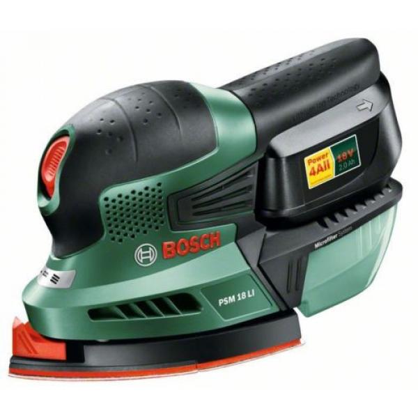 new Bosch (18v/2.0ah) PSM 18 Li Cordless Sander 06033A1372 3165140740036 *&#039; #1 image