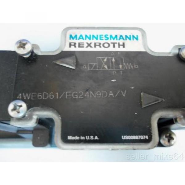 MANNESMANN Germany France REXROTH 4WE6D61/EG24N9DA/V 24 VDC HYDRAULIC VALVE #2 image