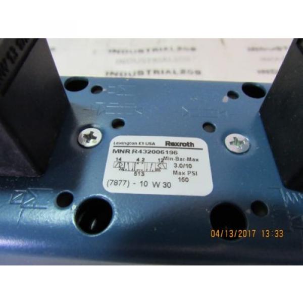 REXROTH Canada Canada CERAM VALVE R432006196 NEW #3 image