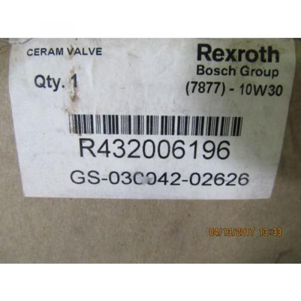 REXROTH Canada Canada CERAM VALVE R432006196 NEW #4 image