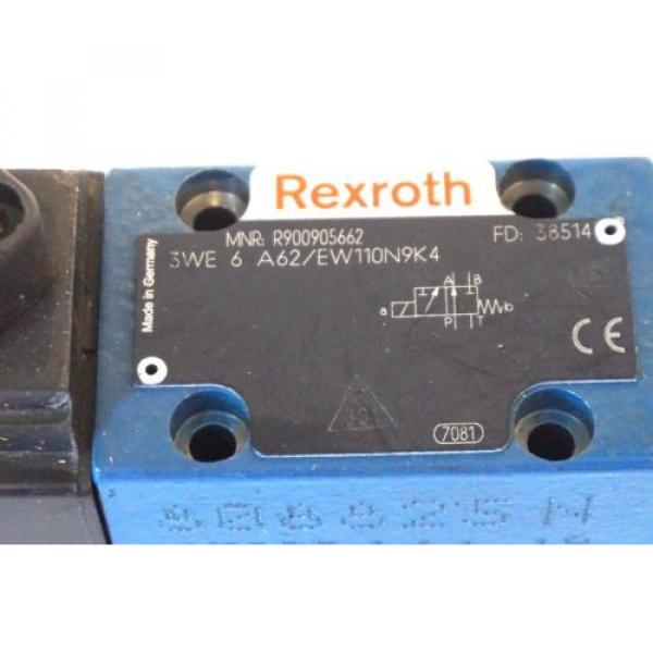 NEW USA Korea REXROTH 3WE-6-A62 / EW110N9K4 VALVE R900905662 3WE6A62EW110N9K4 #2 image