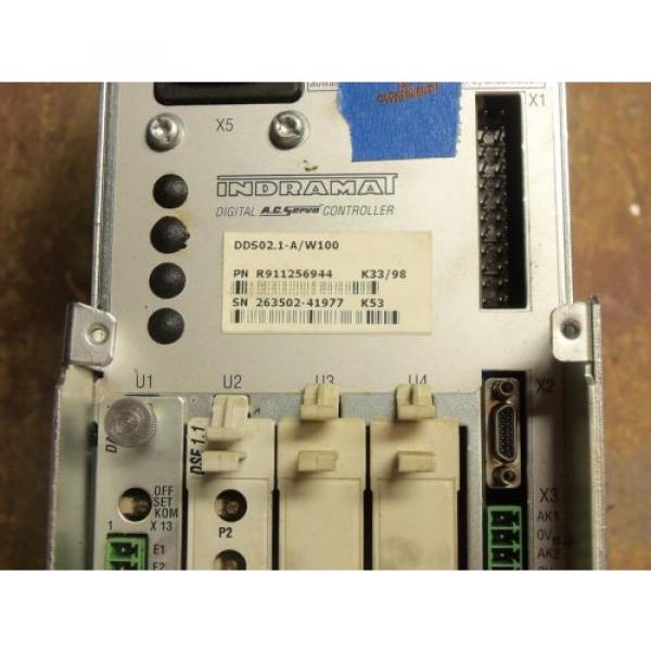 REXROTH Singapore Korea INDRAMAT DDS02.1-A/W100 POWER SUPPLY AC SERVO CONTROLLER DRIVE #14 #2 image