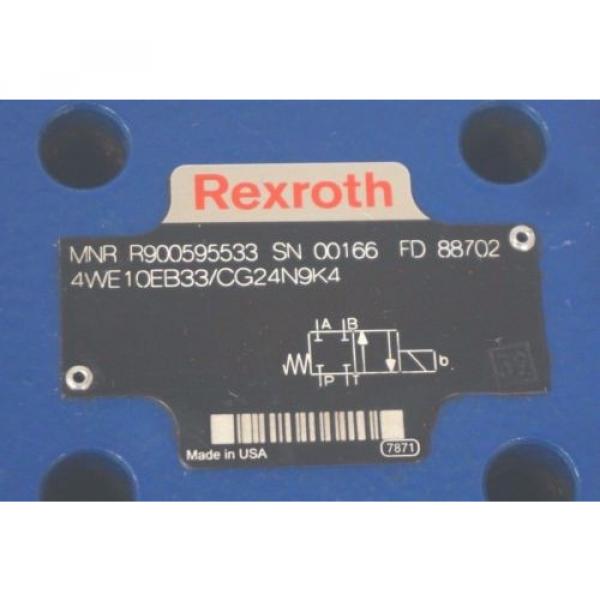 NEW Greece Egypt REXROTH 4WE10EB33/CG24N9K4 VALVE R900595533 #2 image