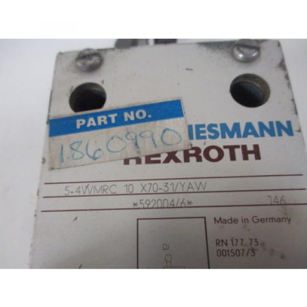 REXROTH India Greece 5-4WMRC 10 X70-31/YAW SOLENOID VALVE *USED* #4 image