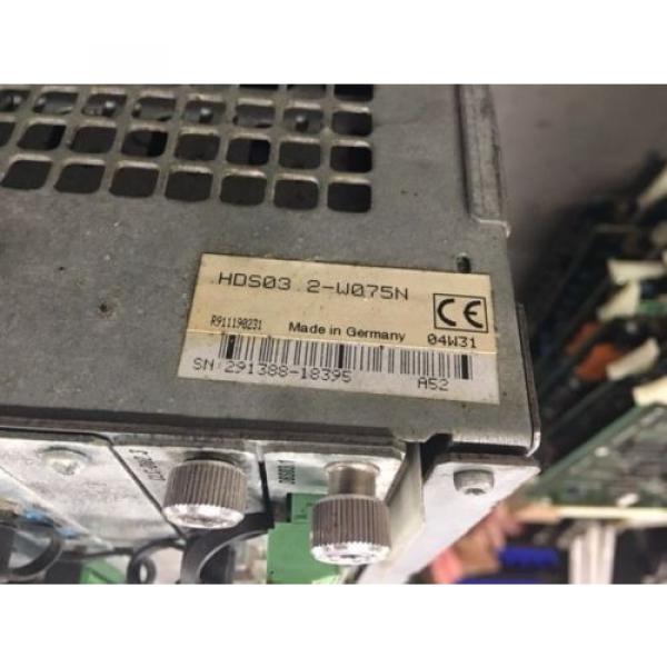 Indramat Egypt USA Rexroth Servo Drive, HDS03.2-W075N, w /DSS02.1, CLC-D02.3, DBS03.1 Used #6 image