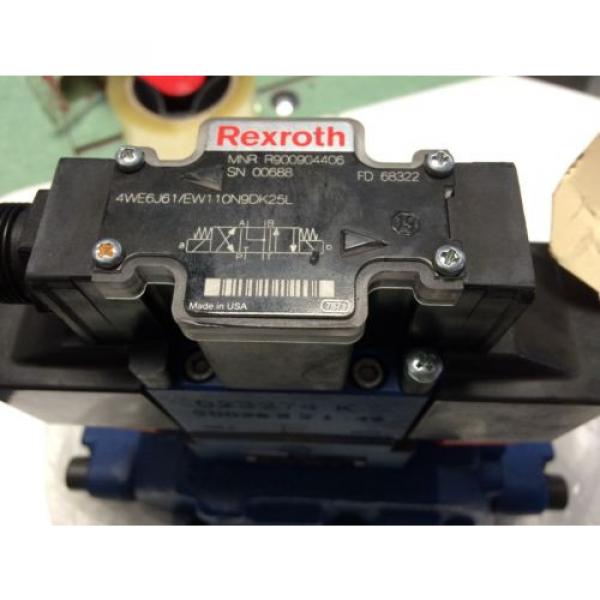 NEW Germany India REXROTH R900904406 HYDRAULIC VALVE,R978008115,4WE6J61/EW110N9DK25L,823274 CE #3 image