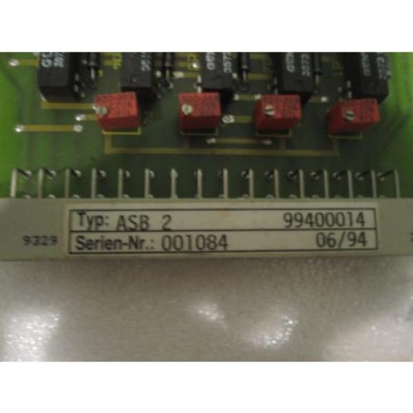 Warranty China Italy INDRAMAT REXROTH ASB 2 109-482-4201B-2 99400014 CONTROL MODULE BOARD #5 image