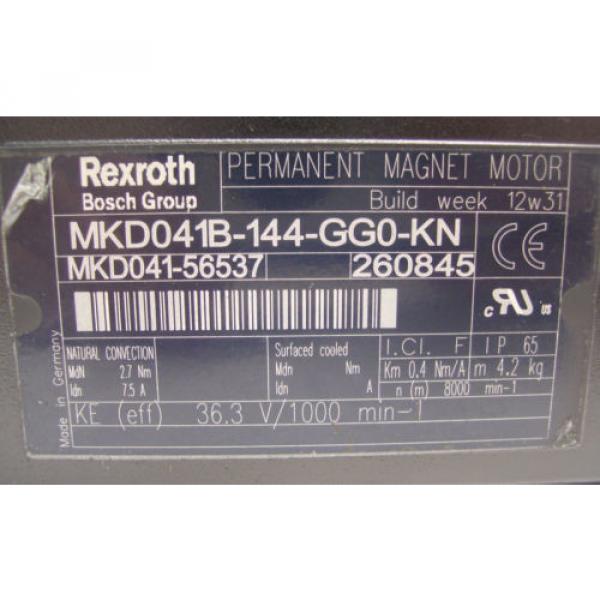 *NEW* USA china REXROTH INDRAMAT  PERM MAGNET MOTOR  MKD041B-144-GG0-KN   60 Day Warranty! #5 image