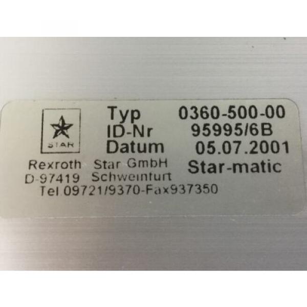 REXROTH India USA (Star Linearmodul) /  Typ : 0360-500-00 #5 image