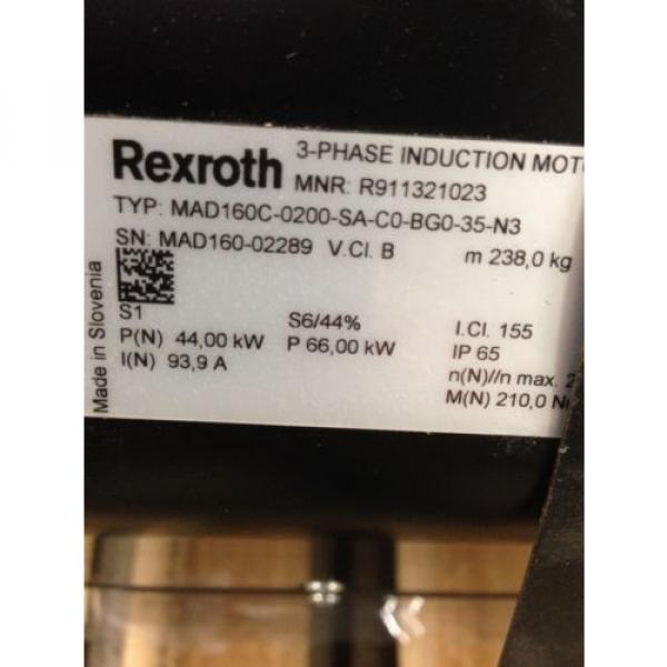 NEW France Dutch REXROTH MAD160C-0200-SA-C0-BG0-35-N3 3 PHASE INDUCTION MOTOR R911321023 (16H #3 image