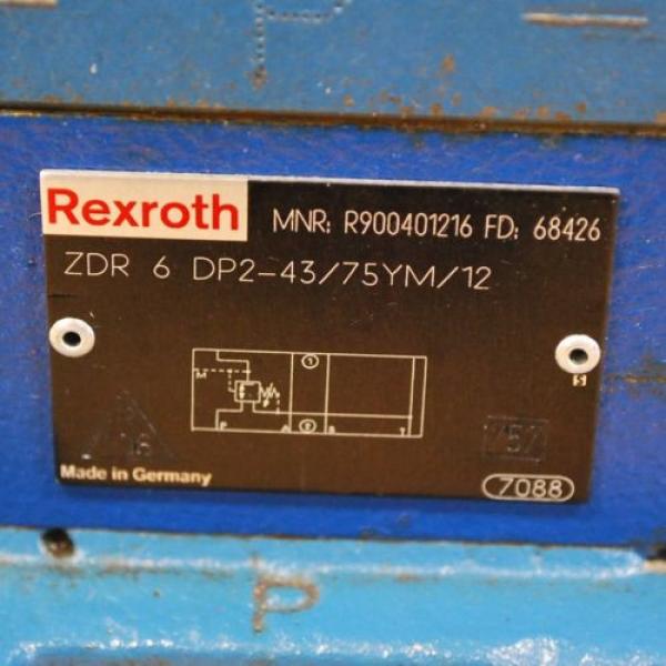 Rexroth Greece USA 4WEH22J74/6EG24N9ET, #ZDR6DP2-43/75YM/12, #4WE6J60/EG24N9K4 Assembly. #7 image