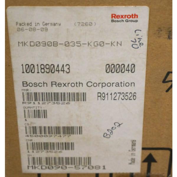 NEW Japan Korea REXROTH MKD090B-035-KG0-KN 3-PHASE PERMANENT MAGNET MOTOR MKD090B035KG0KN #5 image