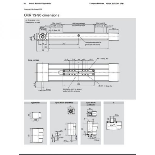 BOSCH Egypt Singapore REXROTH CKR 12-90  R036430000 COMPACT MODULE CKR LINEAR ACTUATOR #8 image