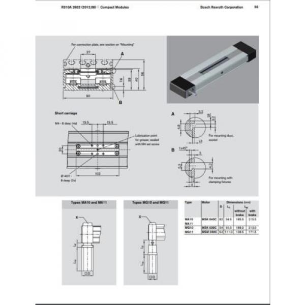 BOSCH Egypt Singapore REXROTH CKR 12-90  R036430000 COMPACT MODULE CKR LINEAR ACTUATOR #9 image