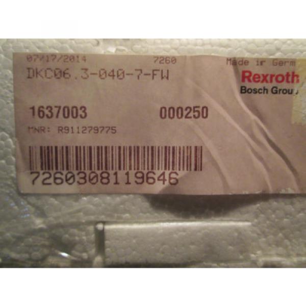 NEW Korea china IN BOX! BOSCH REXROTH INDRAMAT SERVO DRIVE DKC06.3-040-7-FW / R911279775 #12 image