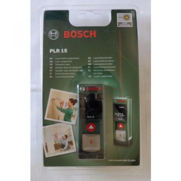 BOSCH PLR 15 Laser Rangefinder, includes 2 x AAA Batteries (3165140727754) #1 image